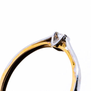 SORTIJA ORO BLANCO Y ORO AMARILLO DE 18 QUILATES